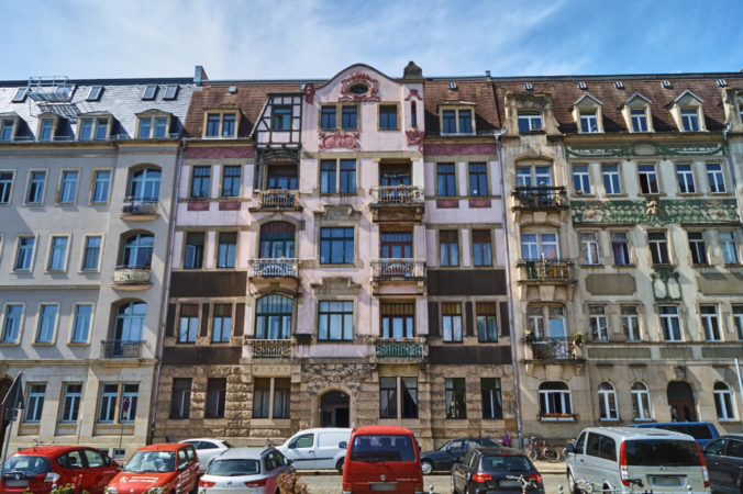 Mietshäuser auf der Bundschuhstraße