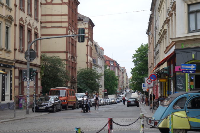 Ein Blick die Louisenstraße entlang.