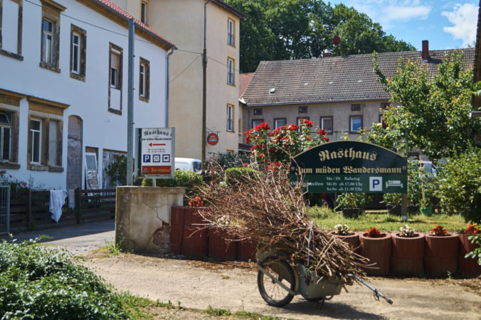 Das Gasthaus „Zum müden Wandersmann“.