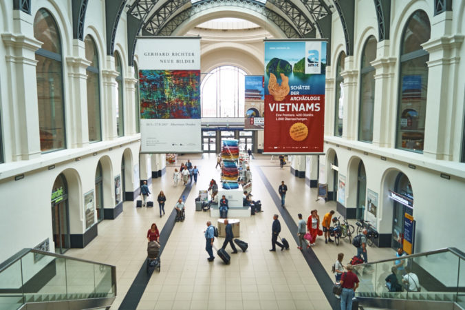 Der Dresdner Einkaufsbahnhof.