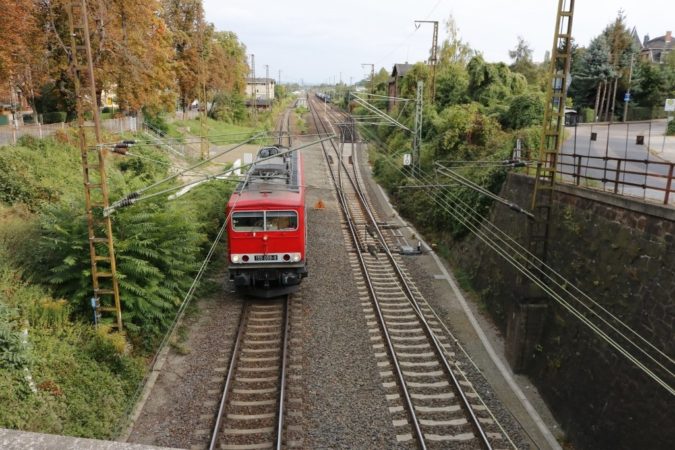 Die Bahnstrecke Cossebaude