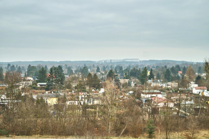 Aussicht auf die Hellersiedlung am Hellerblick in Hellerberge