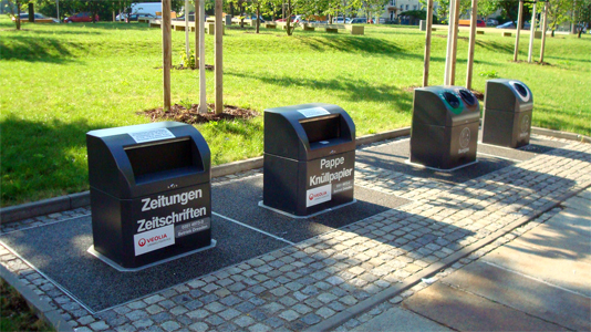 Dresden zeichnet sich durch ein besonders schönes Werstoff-Container-Design aus | Foto: Stadt Dresden