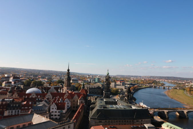Aussicht der Frauenkirche in Dresden
