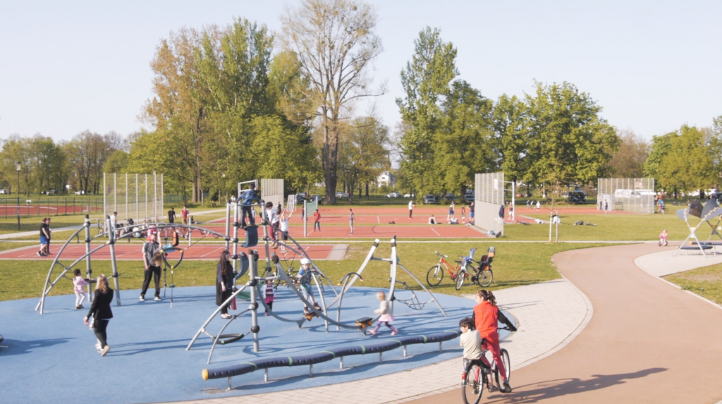 Das Ostragehege ist der ideale Treffpunkt für Familien und Sportbegeisterte