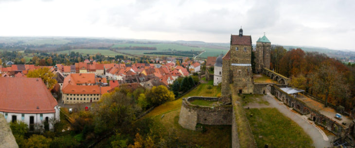 Blick von der Burg Stolpen