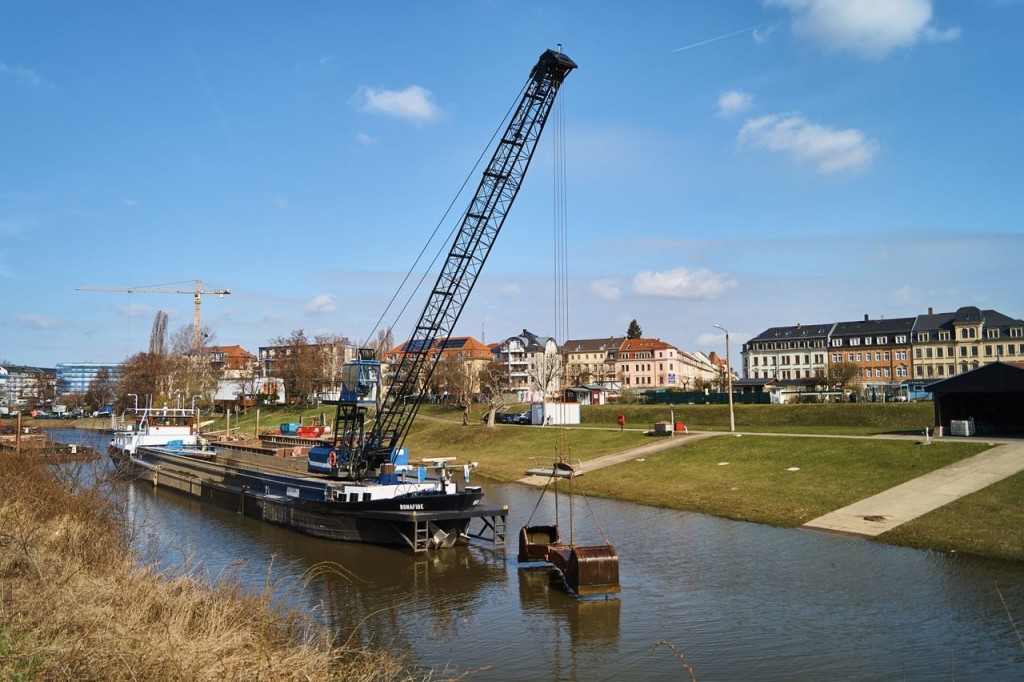 Der Pieschener Hafen ist ein beliebter Erholungsort