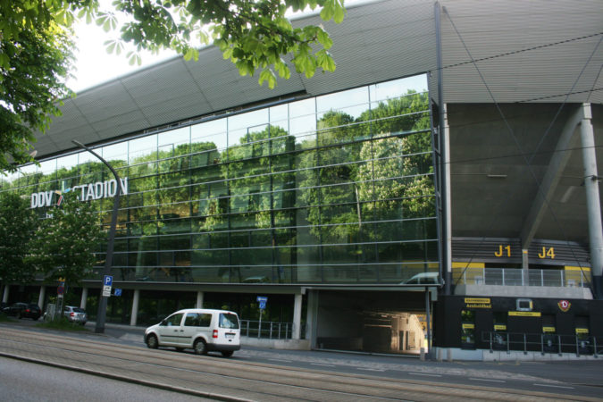 Stadion Das Dynamostadion in Dresden