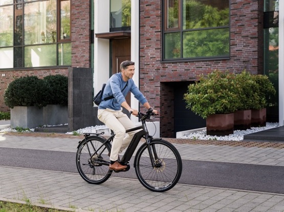 Mit dem eBike entspannt zur Arbeit.